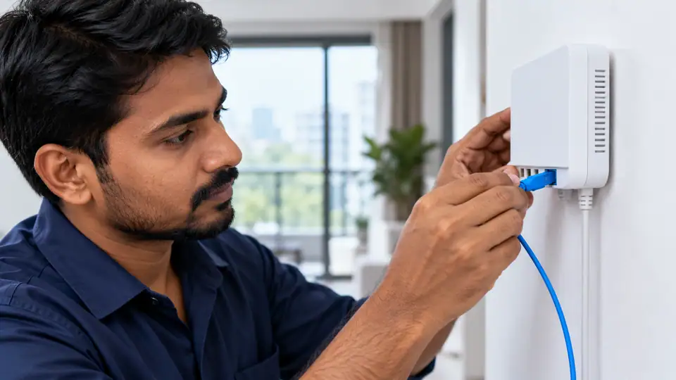 Fiber broadband installation charges Paryavaran Complex guide