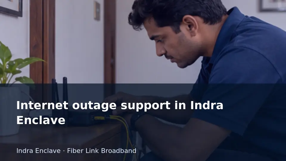 Internet outage support in Indra Enclave guide