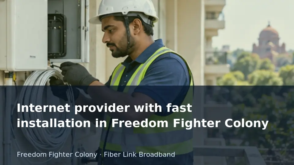 Internet provider with fast installation in Freedom Fighter Colony guide