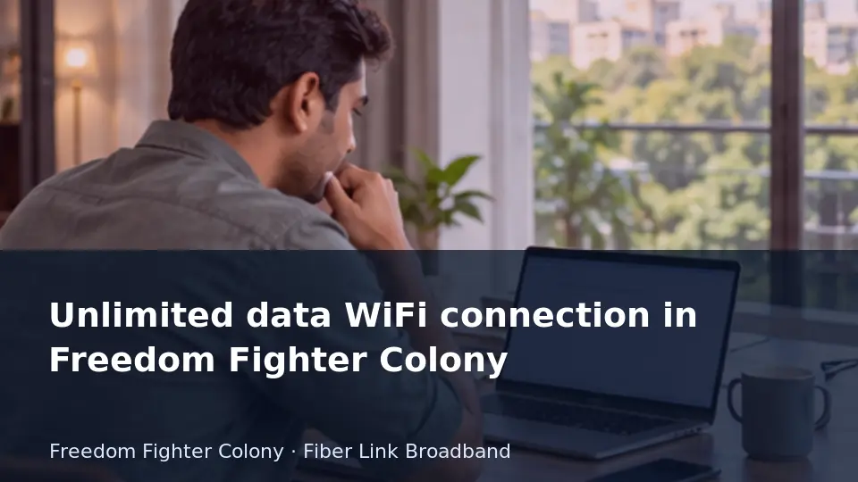 Unlimited data WiFi connection in Freedom Fighter Colony guide